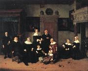 OSTADE, Adriaen Jansz. van Portrait of a Family jg oil painting artist